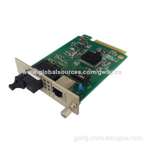 1000M card type fiber media converter, multimode/550m, easy to management